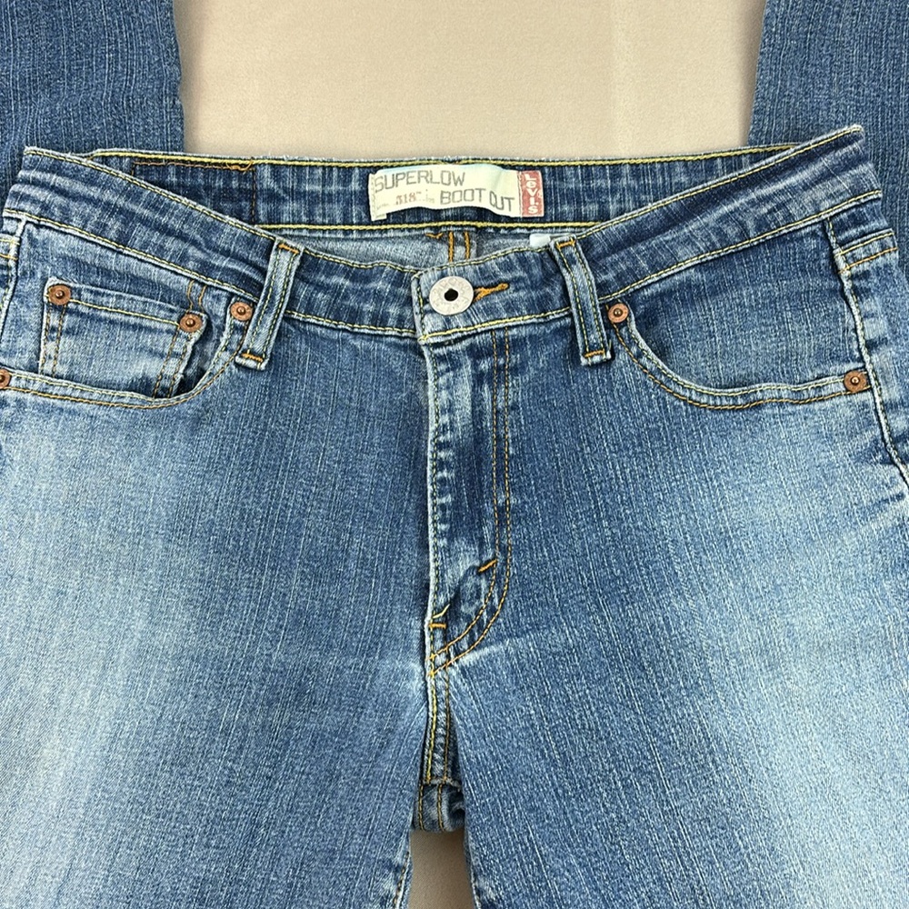 Levi’s Superlow Bootcut 518 Sz 11 - image 4